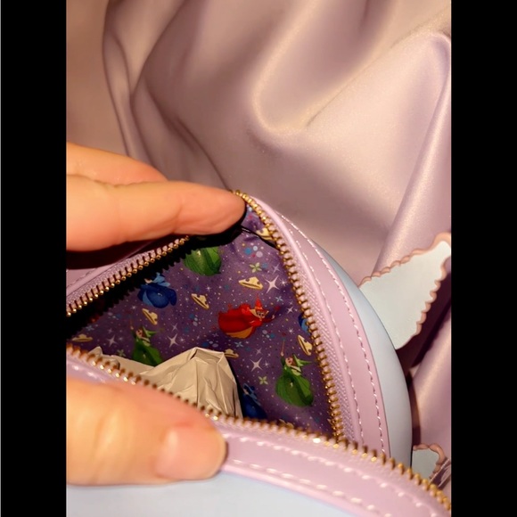 Loungefly Princess Castle Series Sleeping Beauty Mini Backpack NWT - Picture 4 of 8